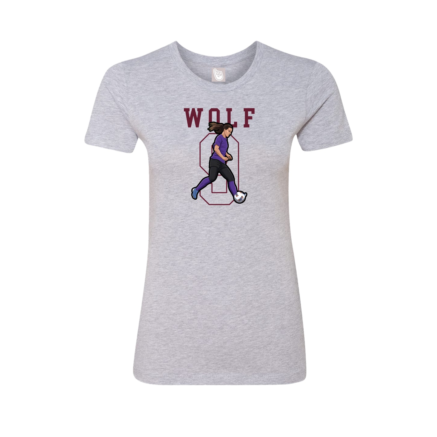 Fitted Women's Tee — Shirsey in Grey
