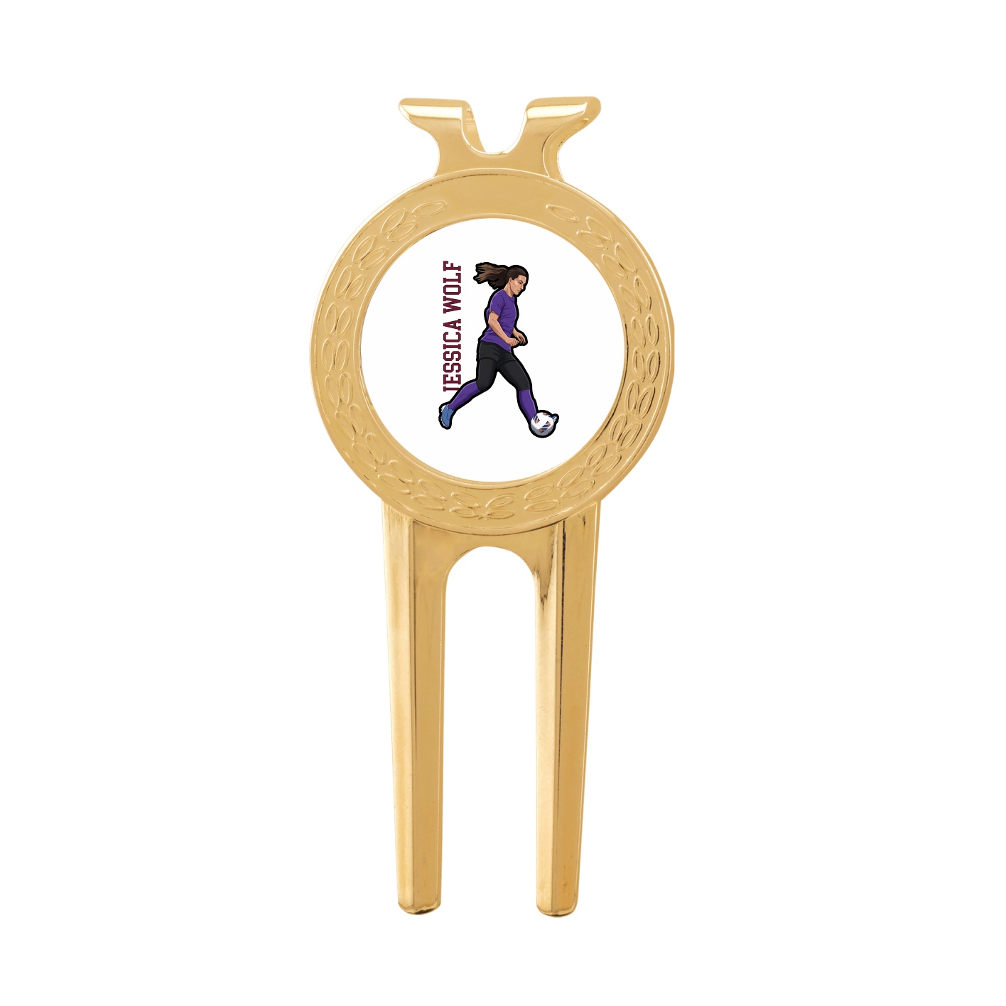 Divot Tool with Ball Marker — Name Vertical in Classic