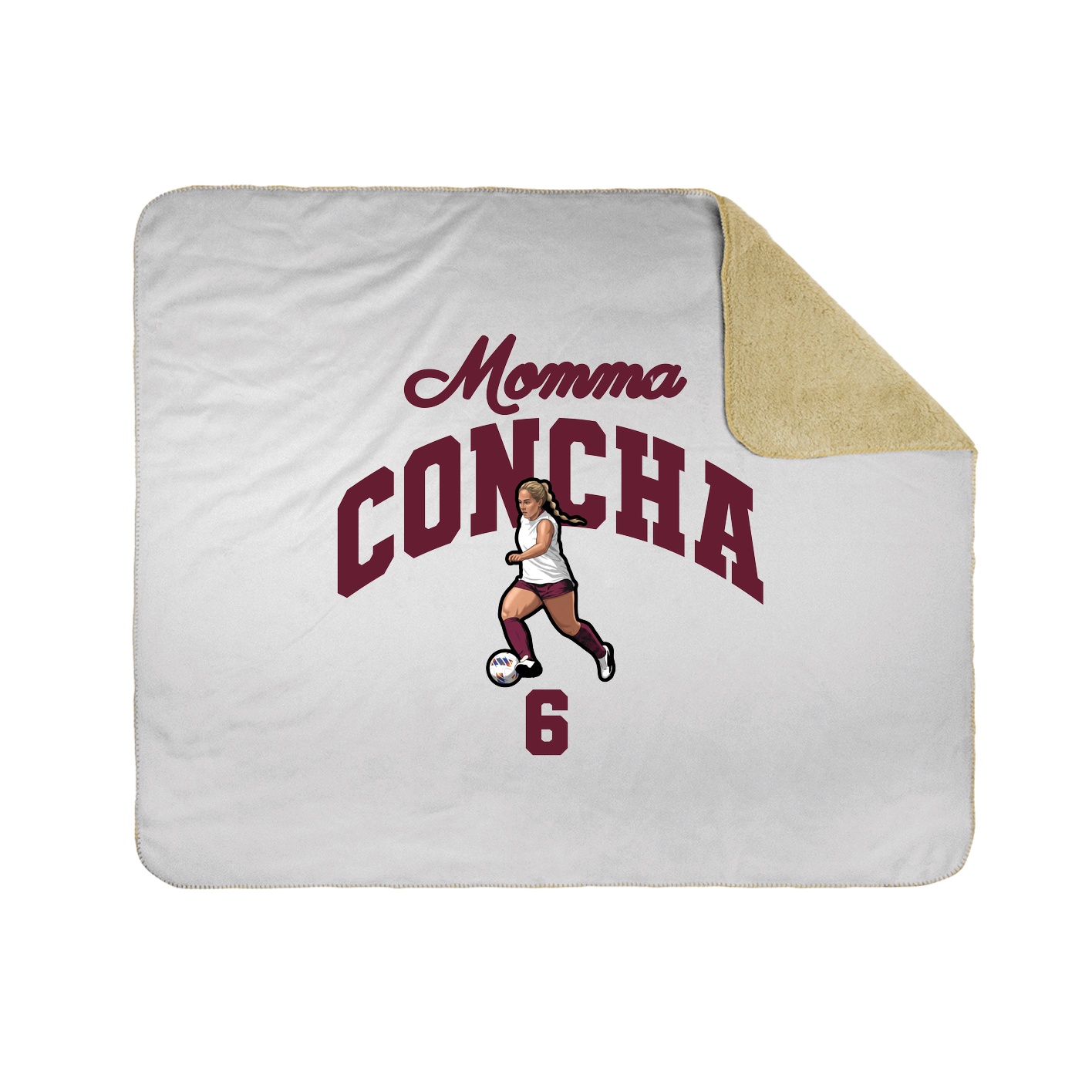Throw Blanket — Mothers Day Arch in White