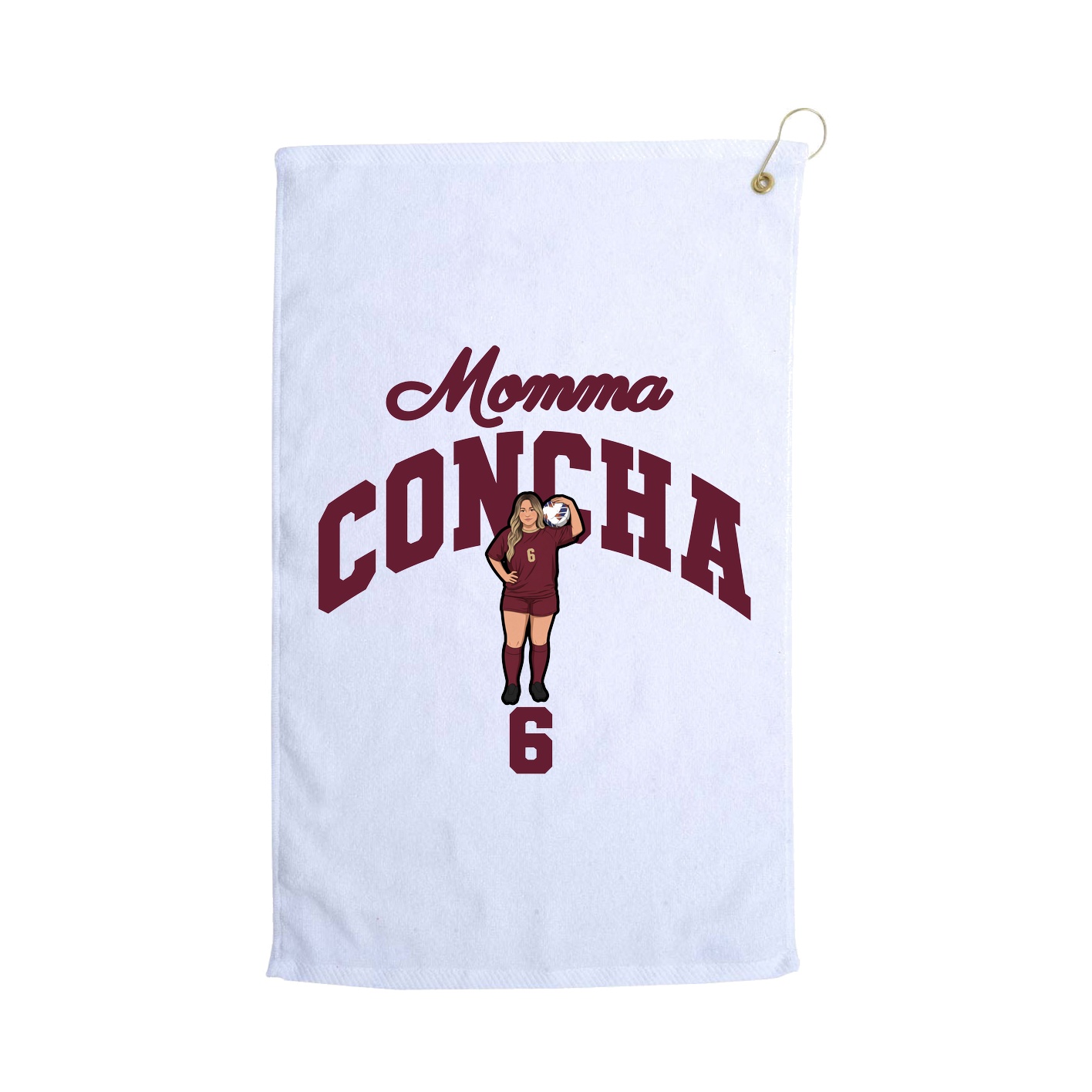 Golf Towel — Mothers Day Arch in White