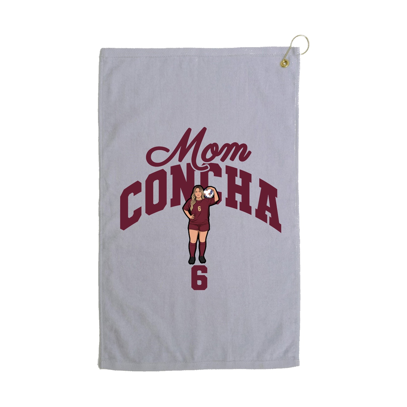 Golf Towel — Mothers Day Arch in Grey