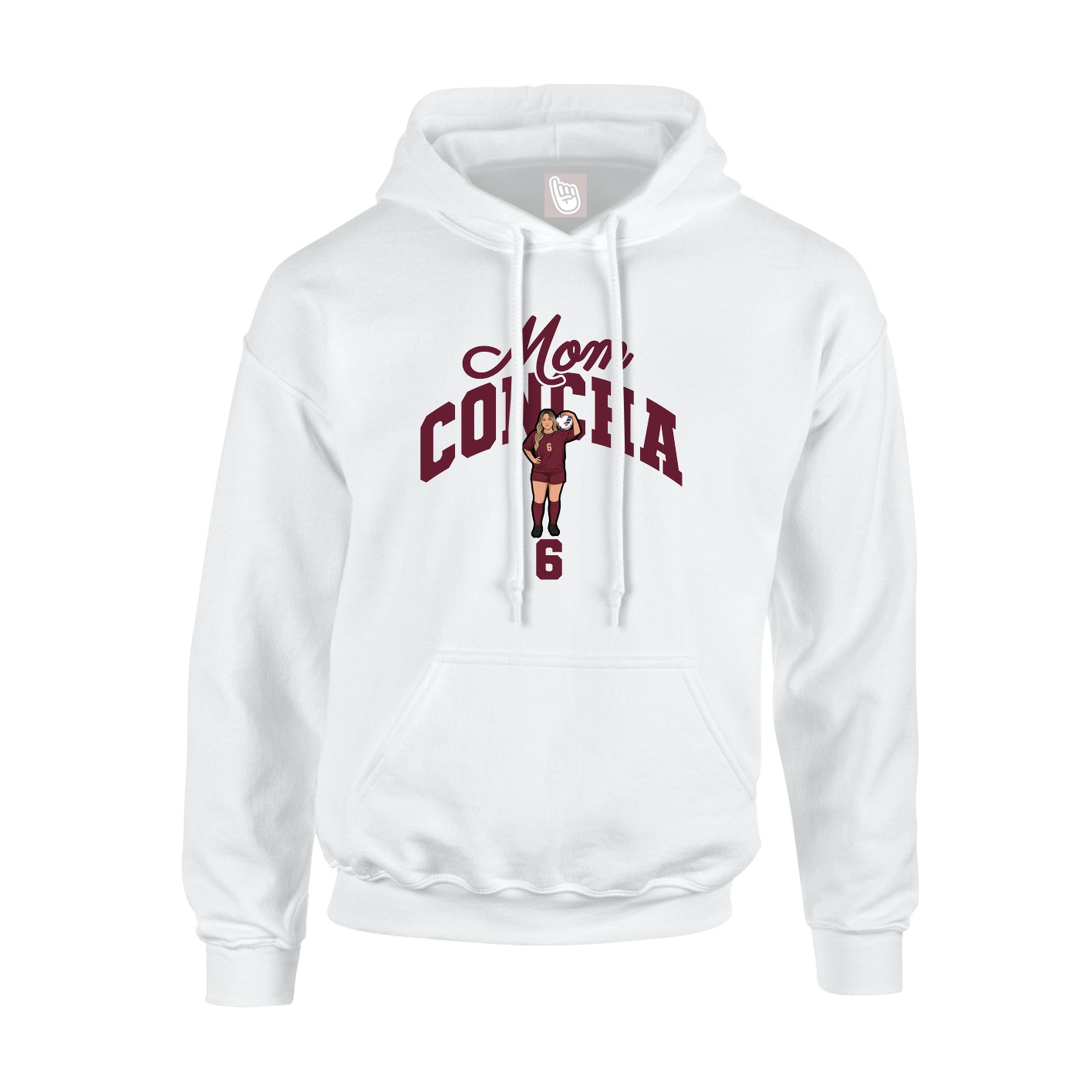 Hoodie — Mothers Day Arch in White
