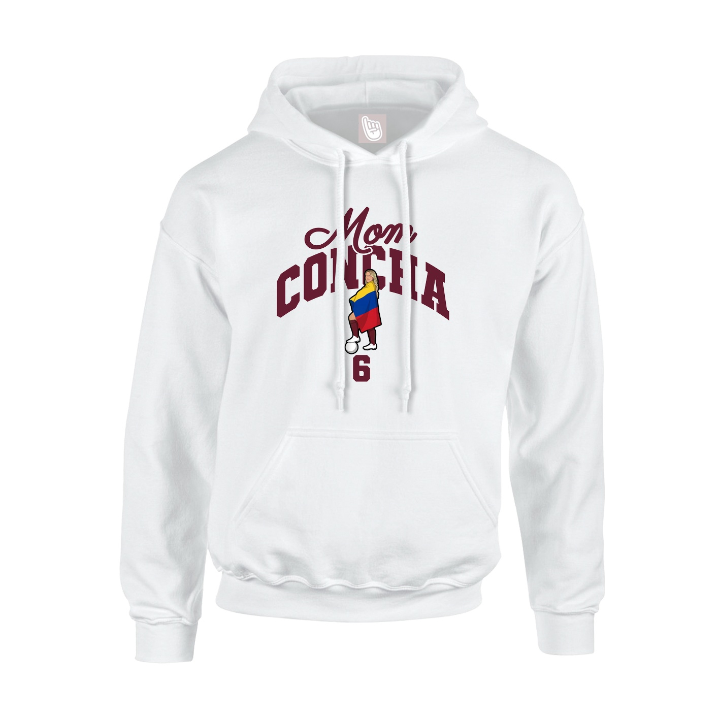Youth Hoodie — Mothers Day Arch in White