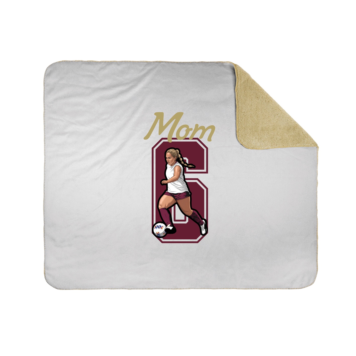 Throw Blanket — Mothers Day Shirsey in White