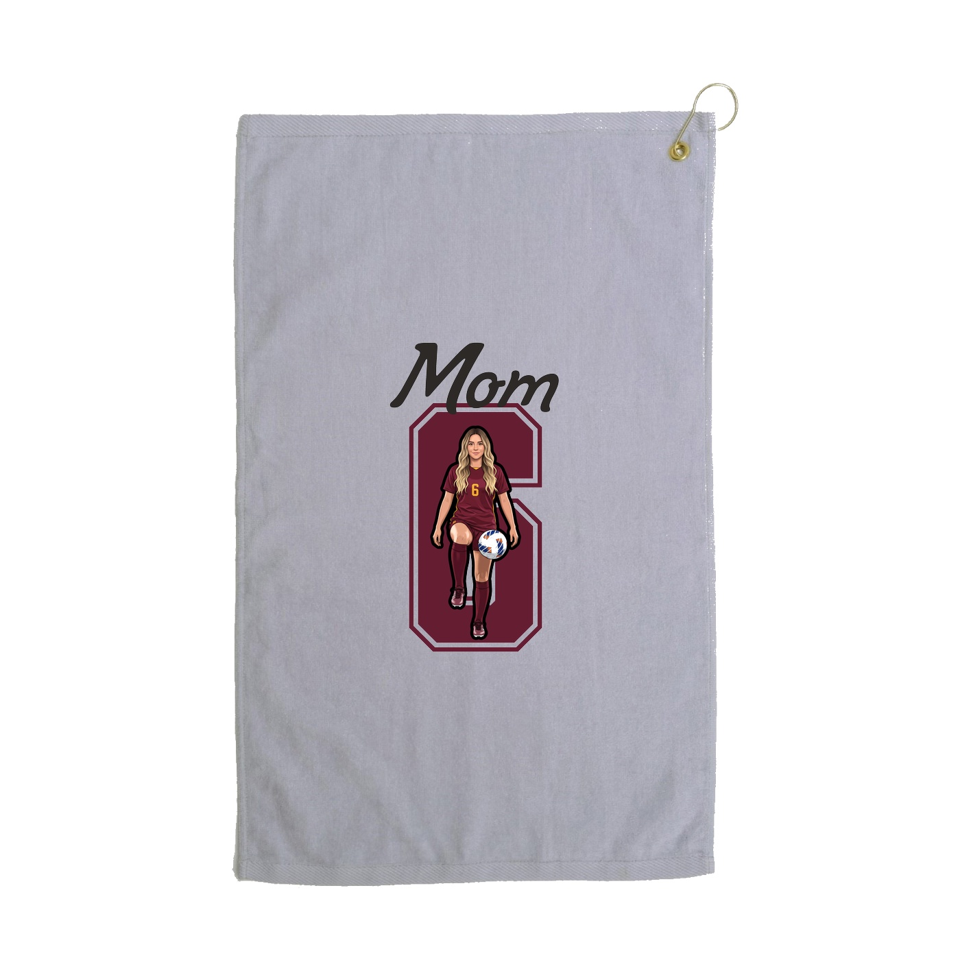 Golf Towel — Mothers Day Shirsey in Grey