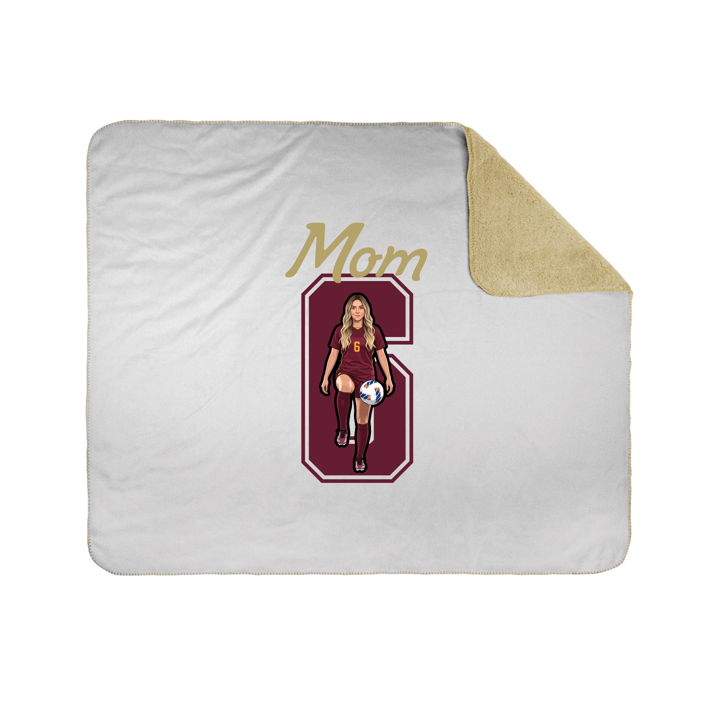 Throw Blanket — Mothers Day Shirsey in White
