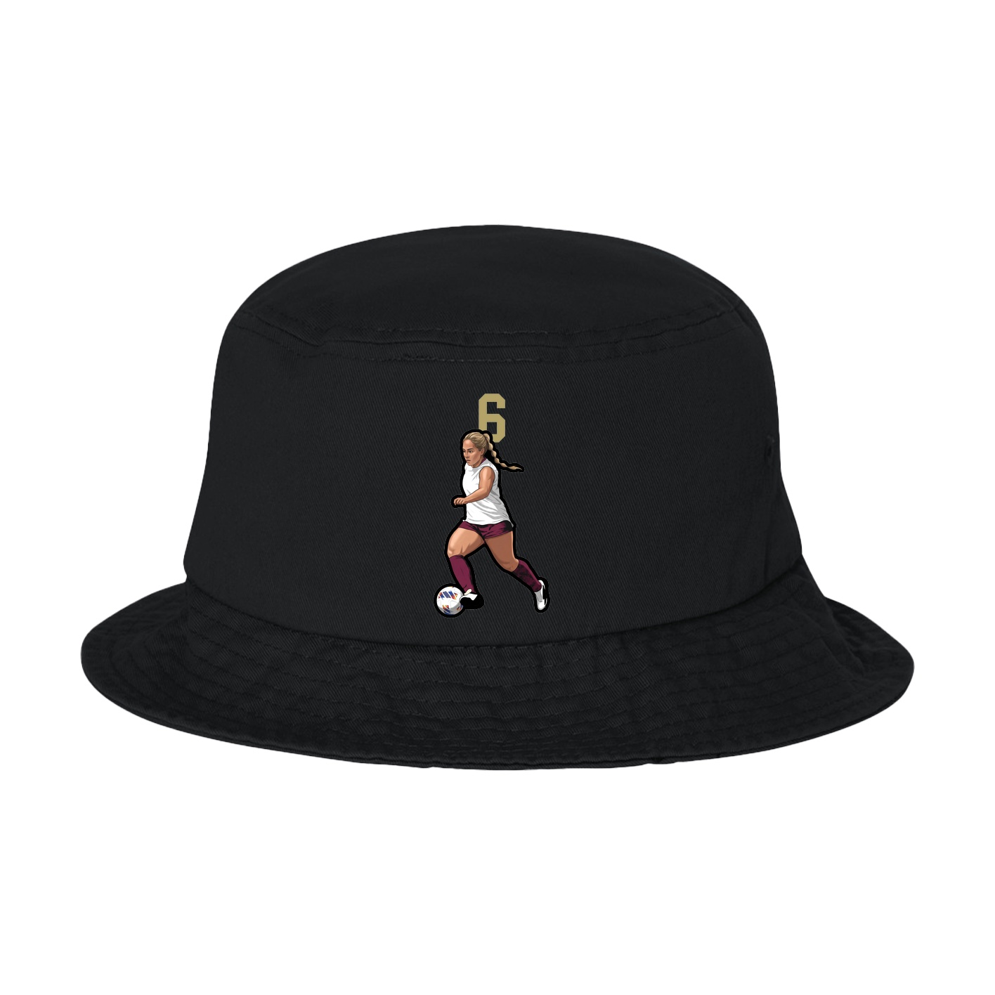 Bucket Cap — Number Top in Black