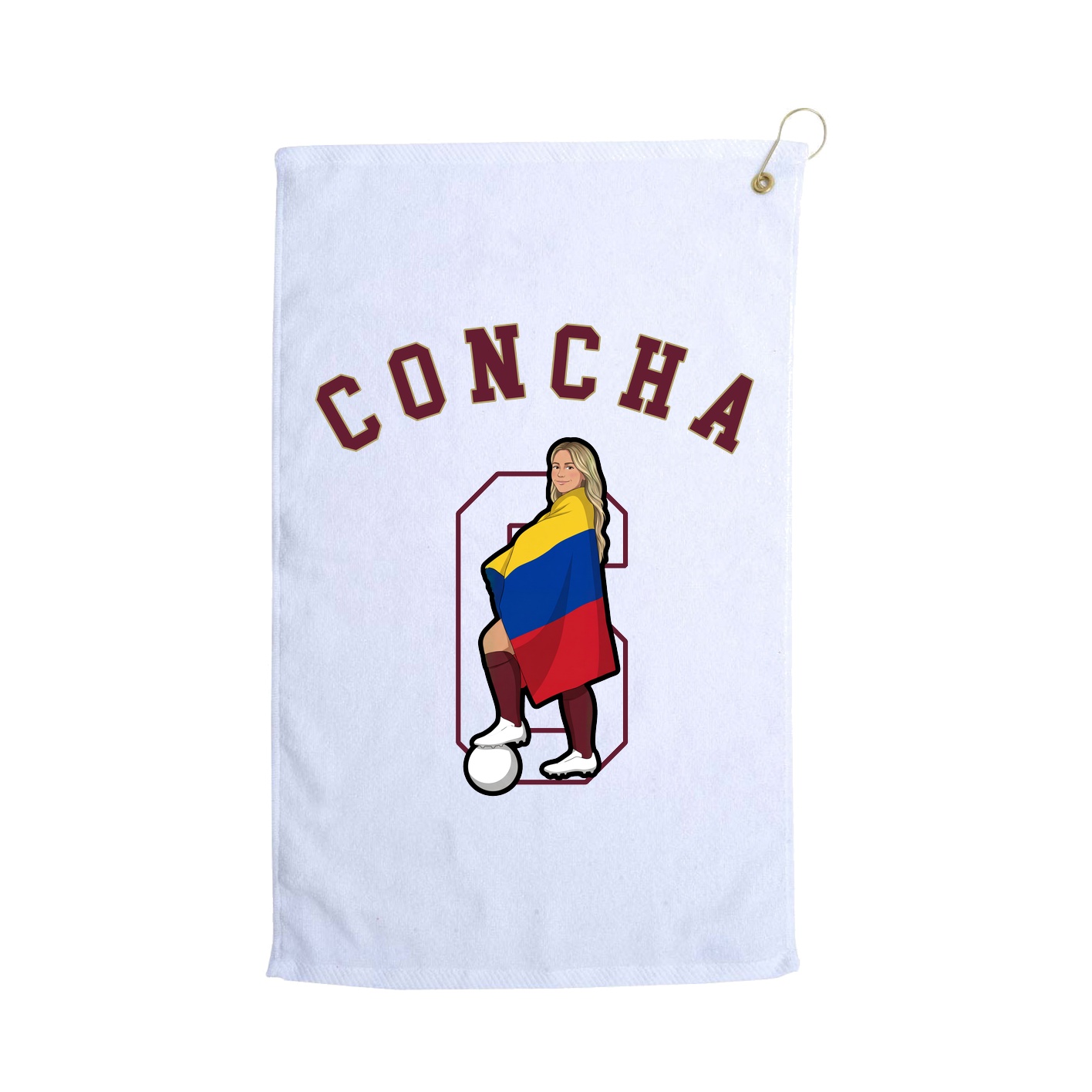 Golf Towel — Shirsey Arch in White