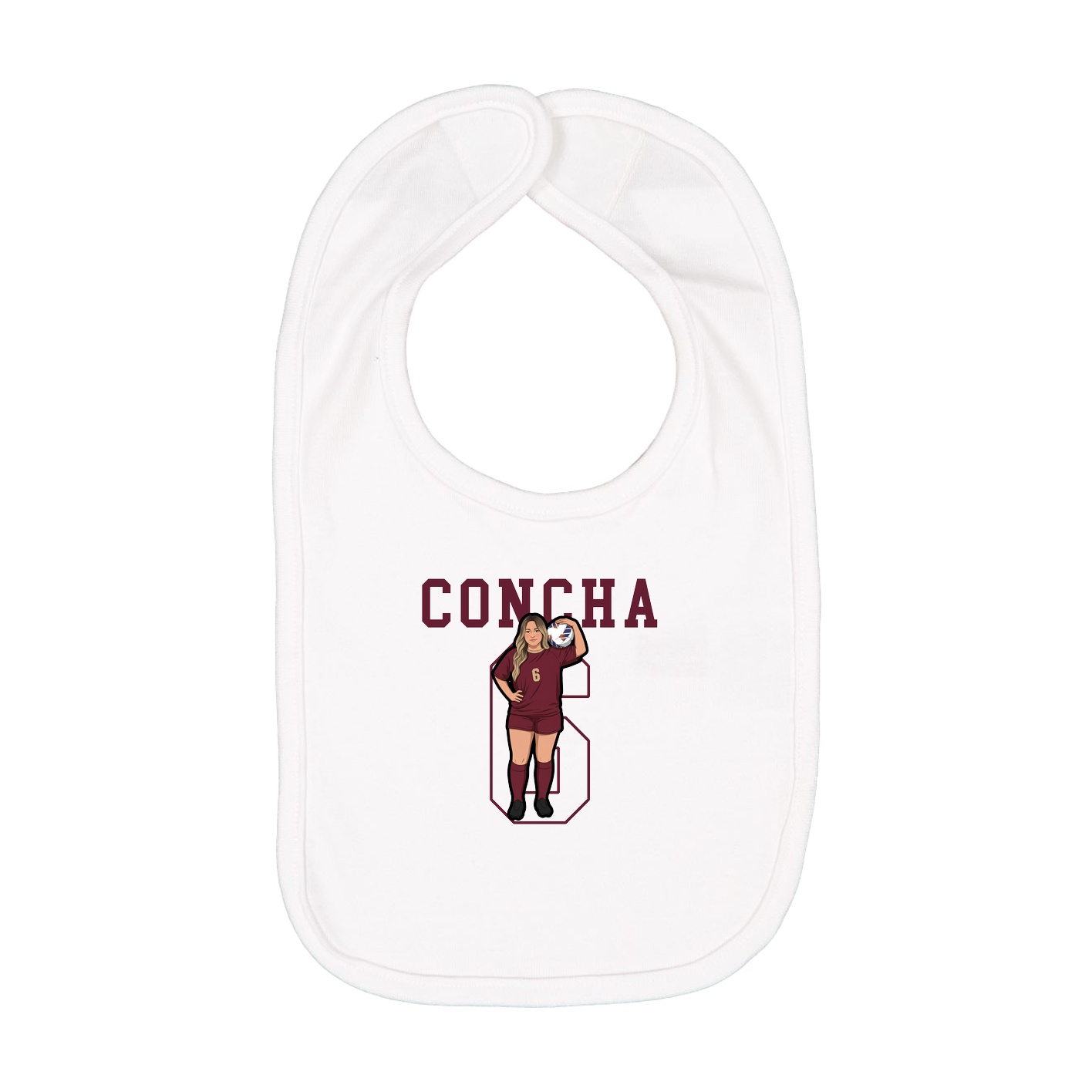 Infant Bib — Shirsey in White