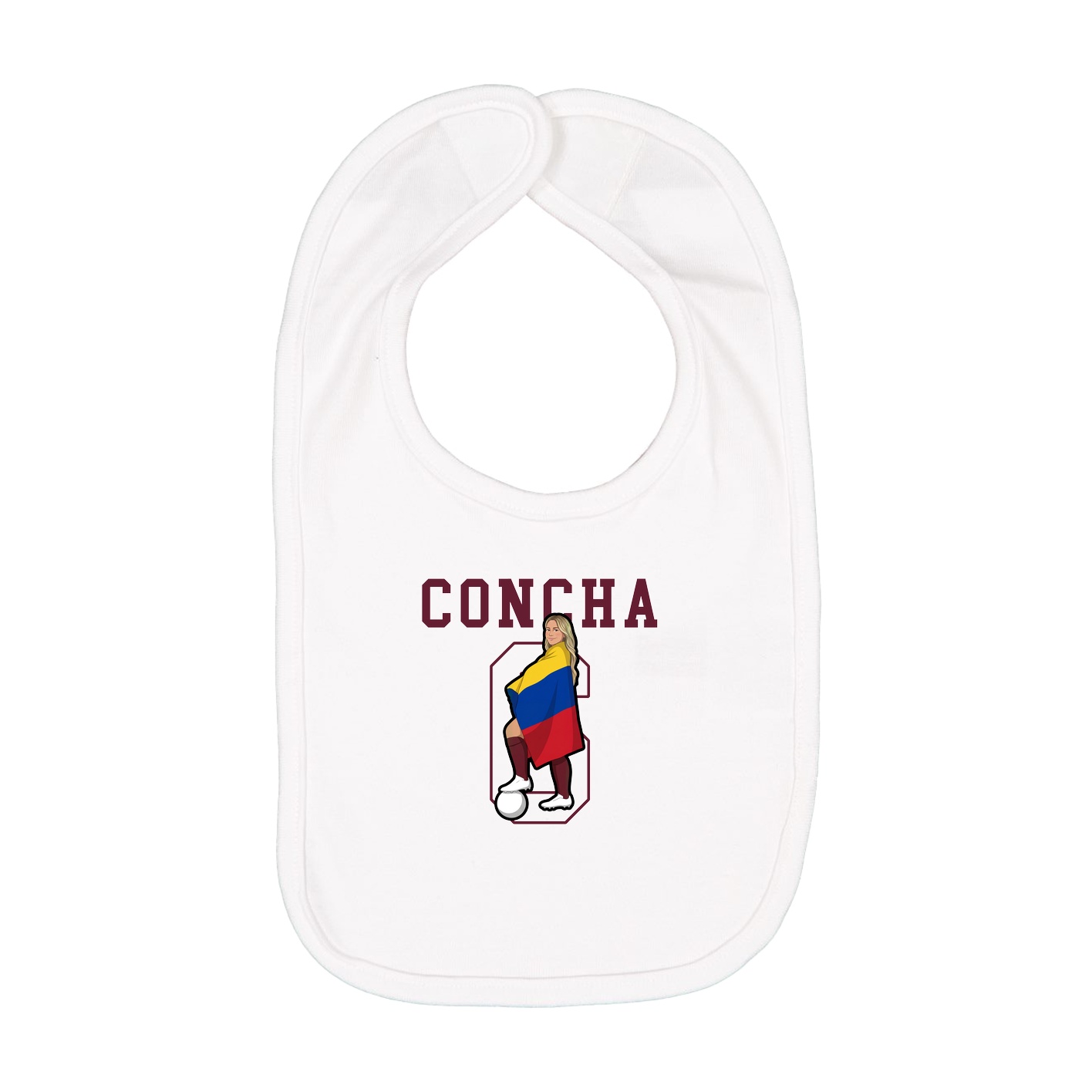 Infant Bib — Shirsey in White