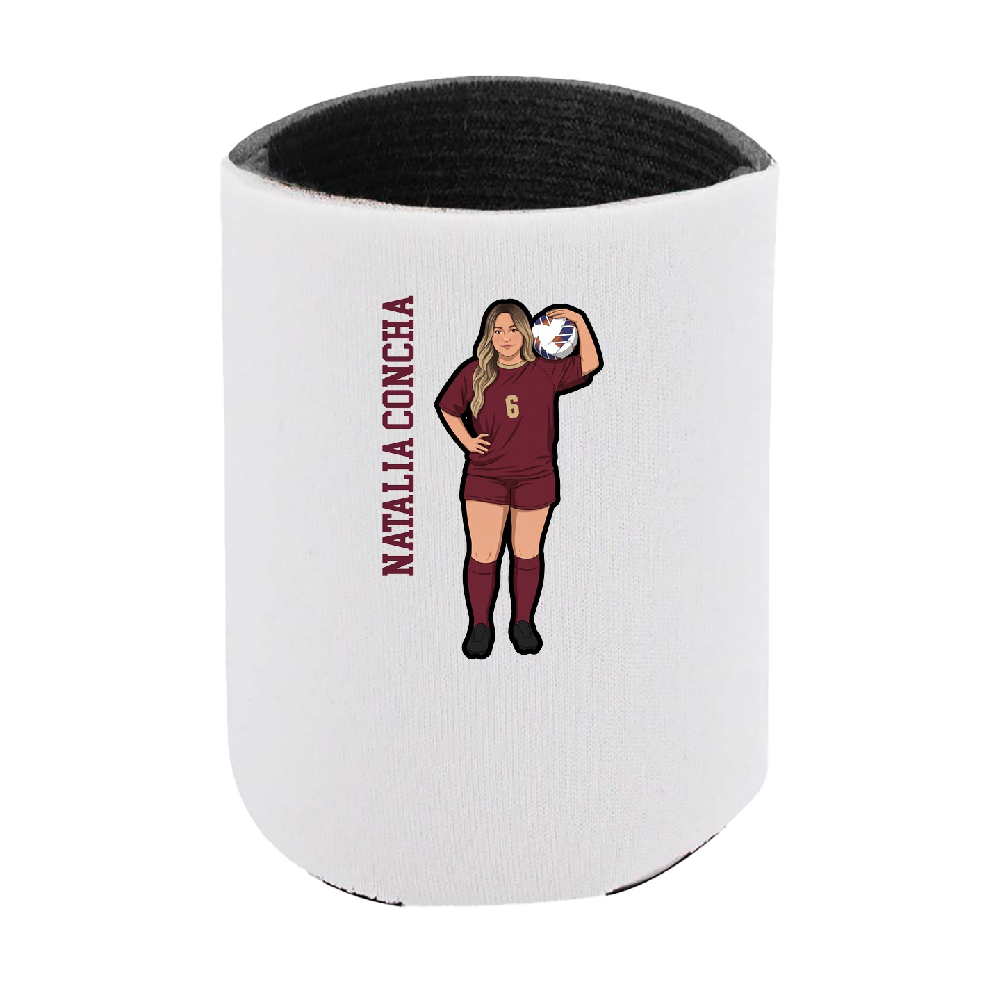Can Holder — Name Vertical in White