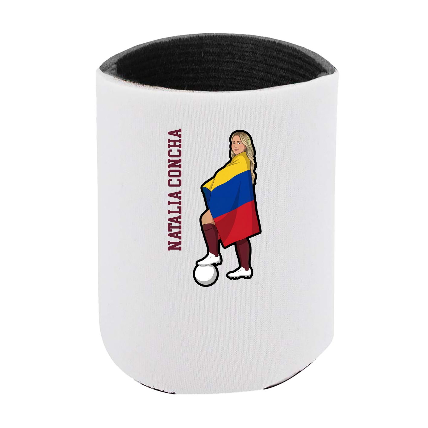 Can Holder — Name Vertical in White
