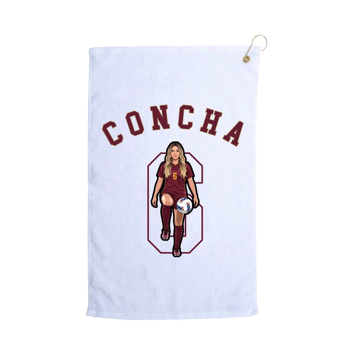 Golf Towel — Shirsey Arch in White