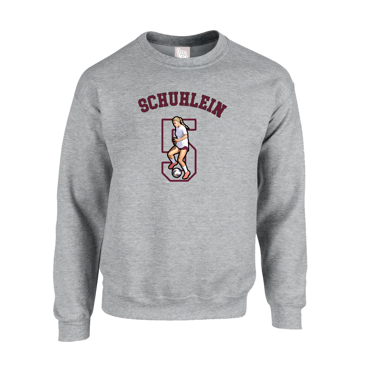 Fleece Crew — Shirsey Arch in Grey
