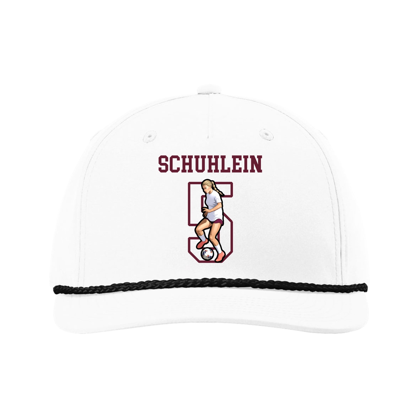 Five-Panel Classic Rope Cap — Shirsey in White
