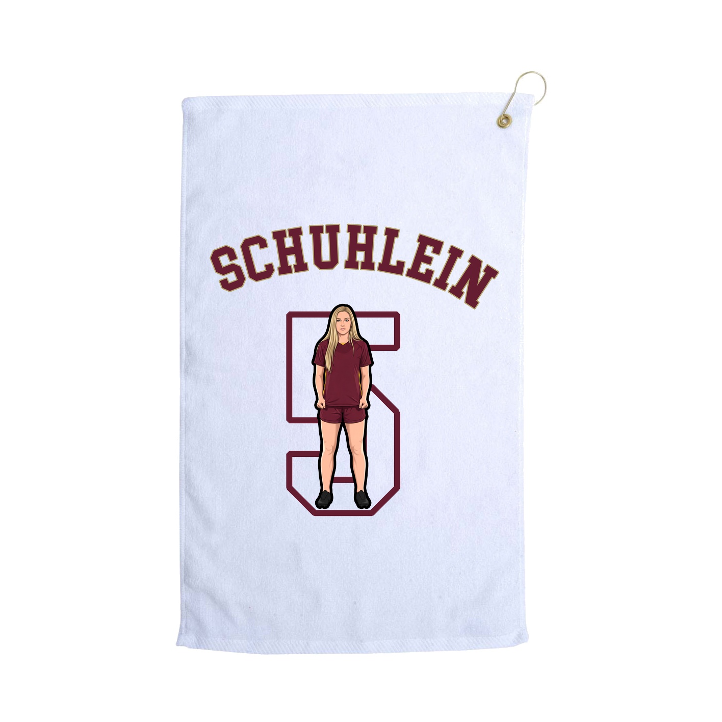 Golf Towel — Shirsey Arch in White