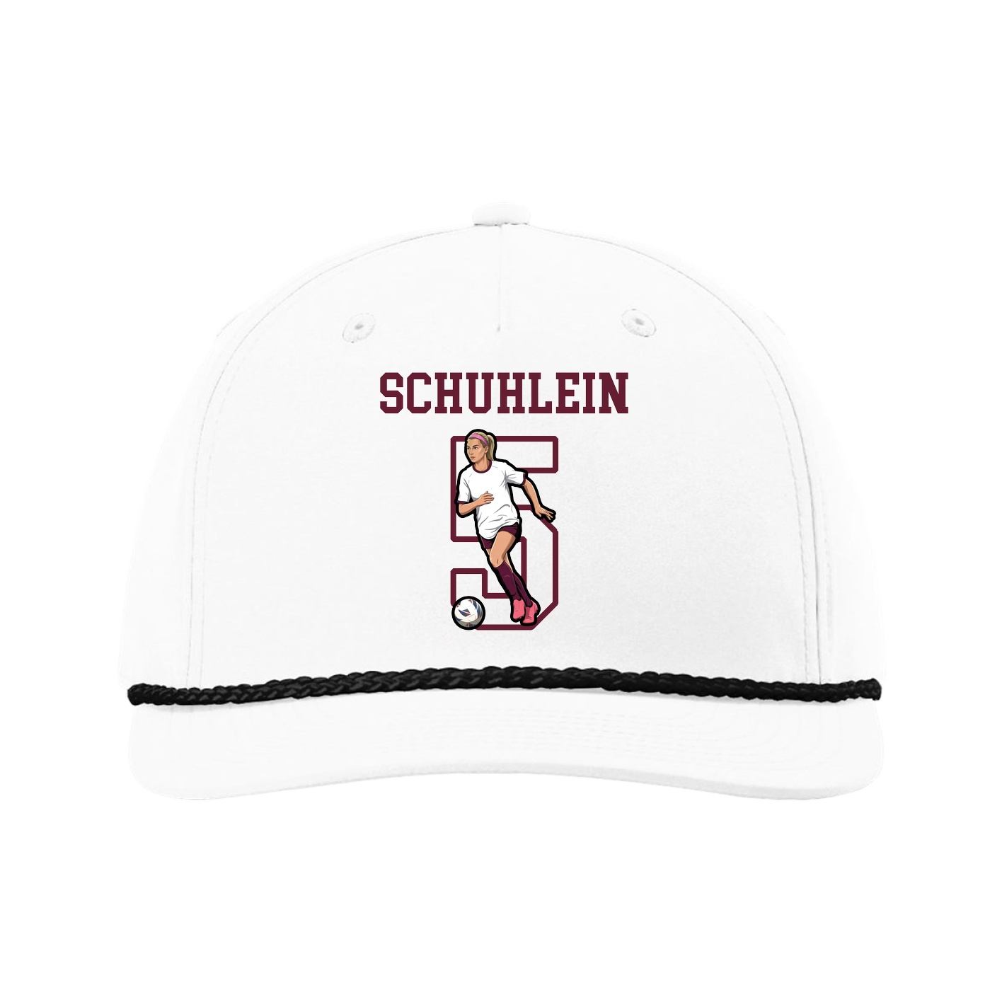 Five-Panel Classic Rope Cap — Shirsey in White
