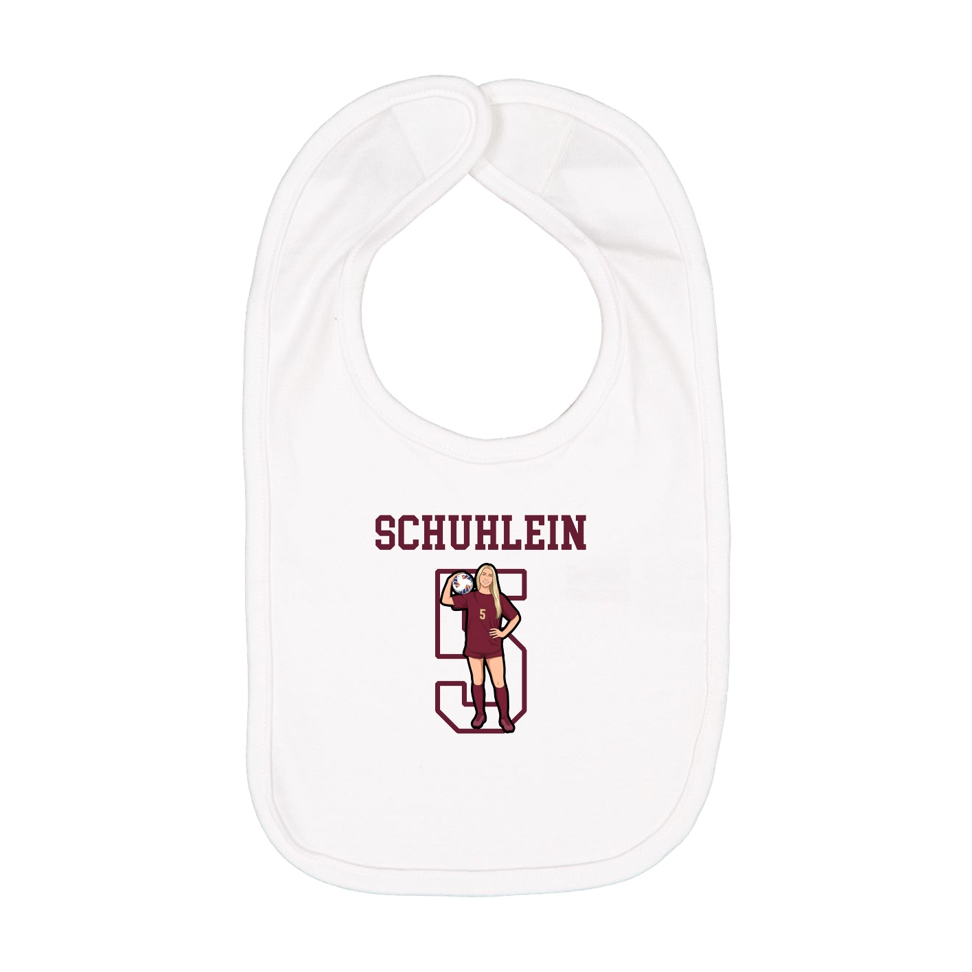 Infant Bib — Shirsey in White