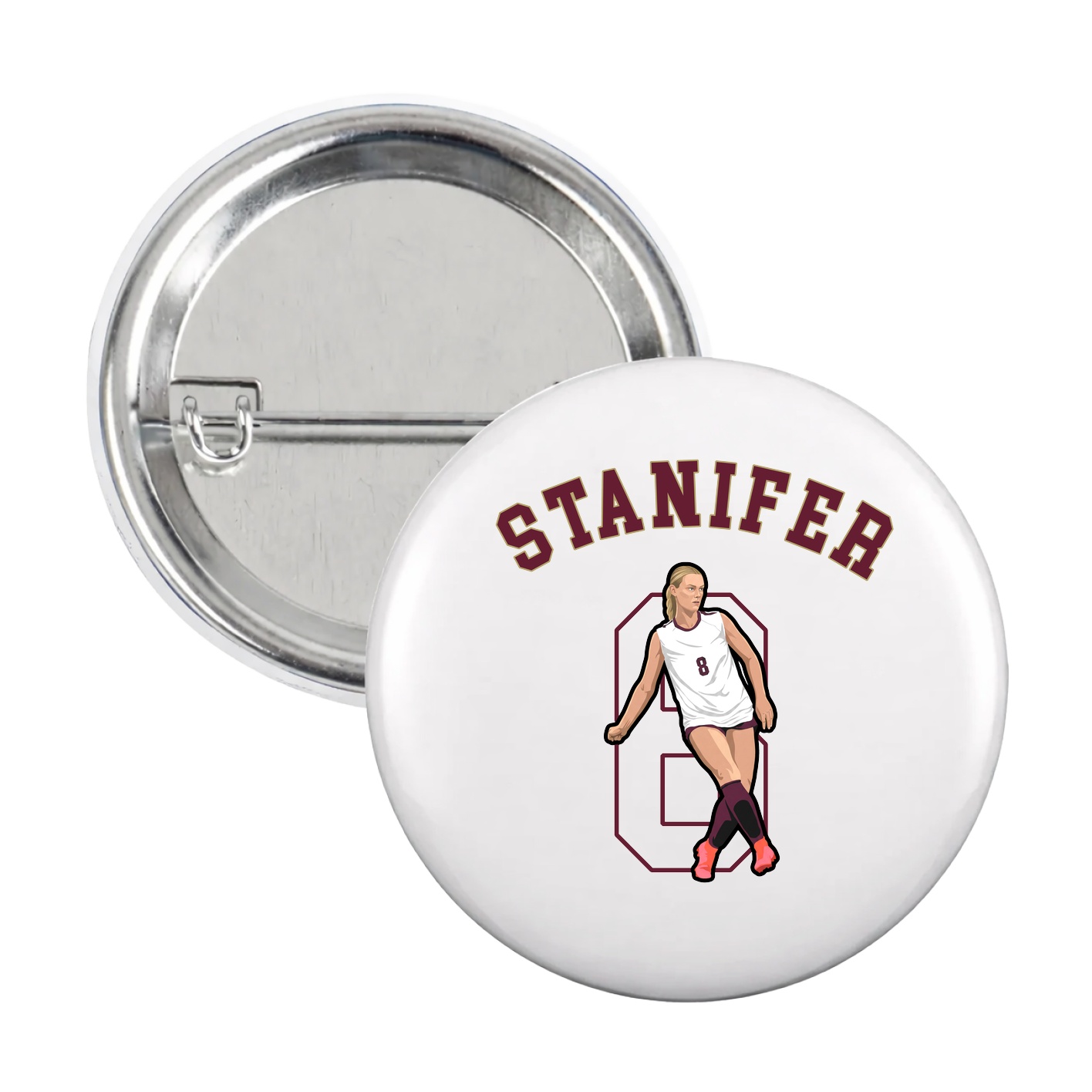 Game Day Button — Shirsey Arch in White