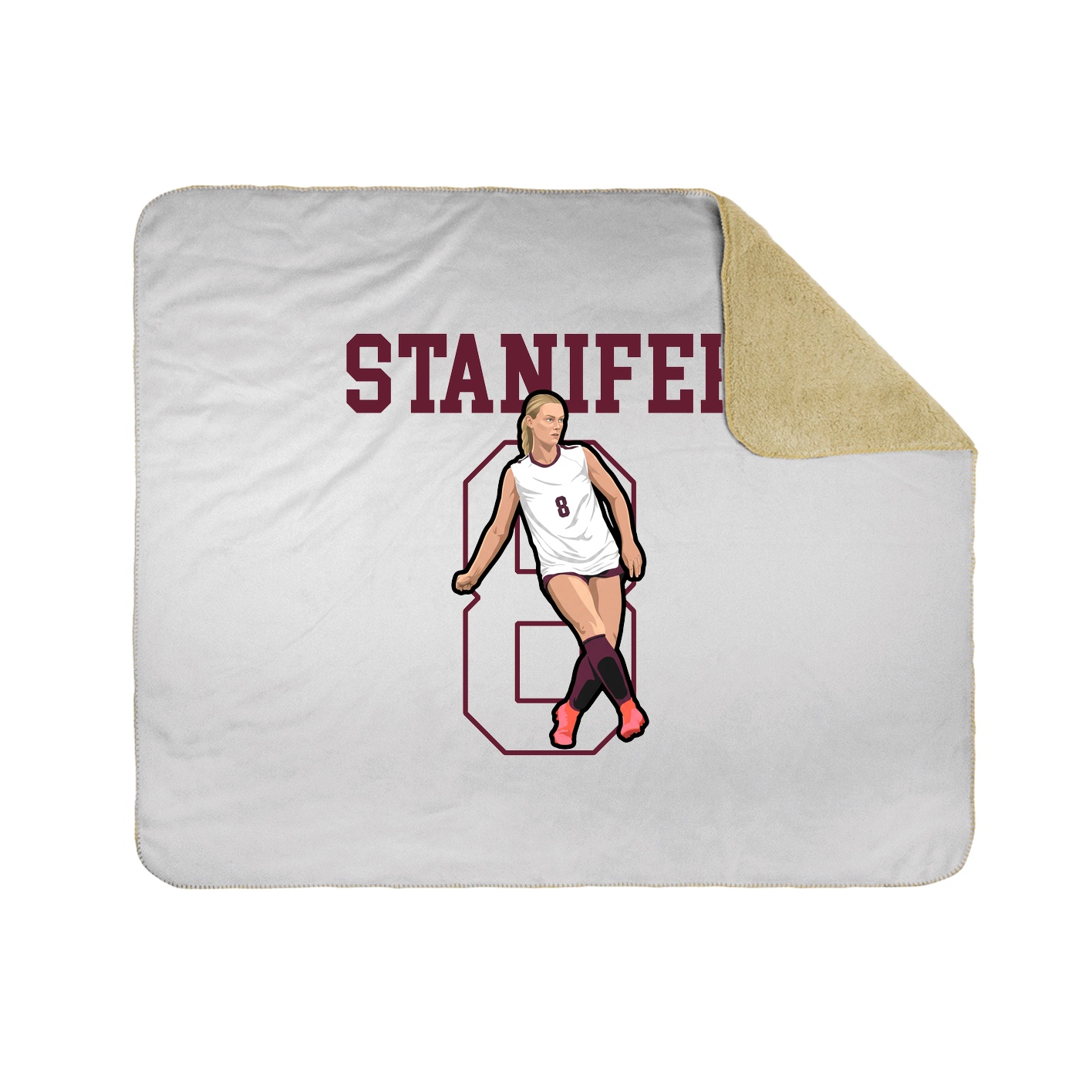 50x60 Sherpa Lined Throw Blanket