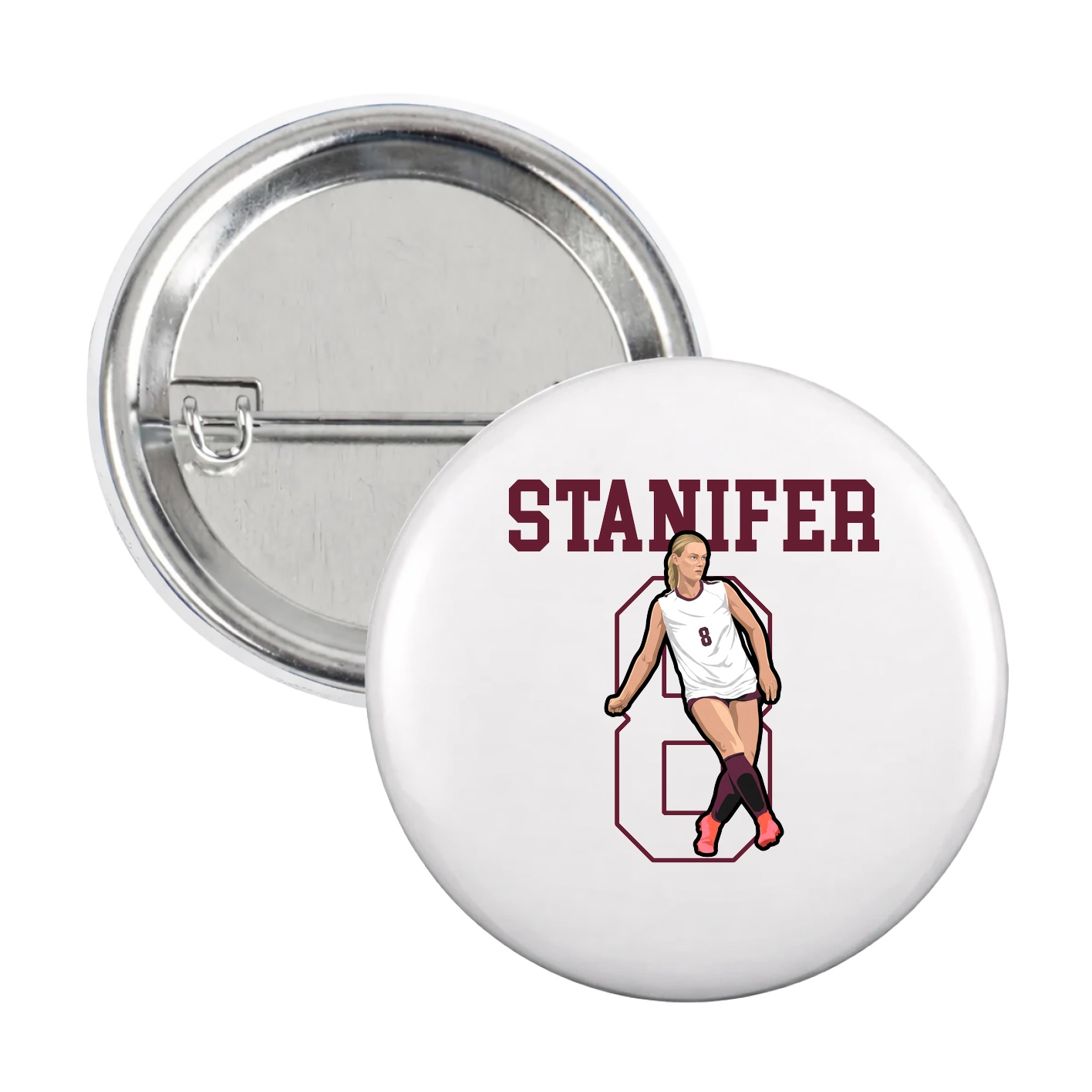 Game Day Button — Shirsey in White