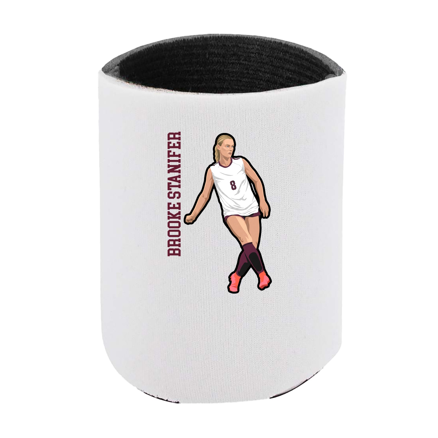 Can Holder — Name Vertical in White
