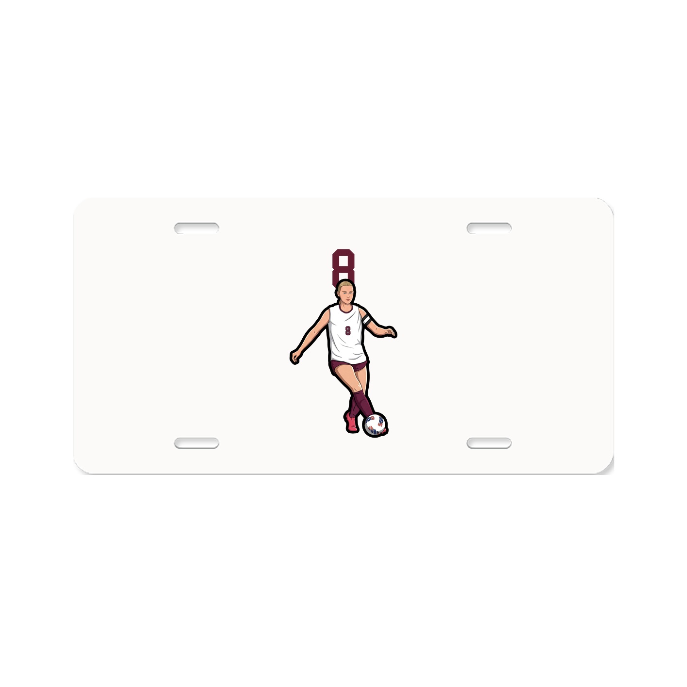 License Plate — Number Top in Classic