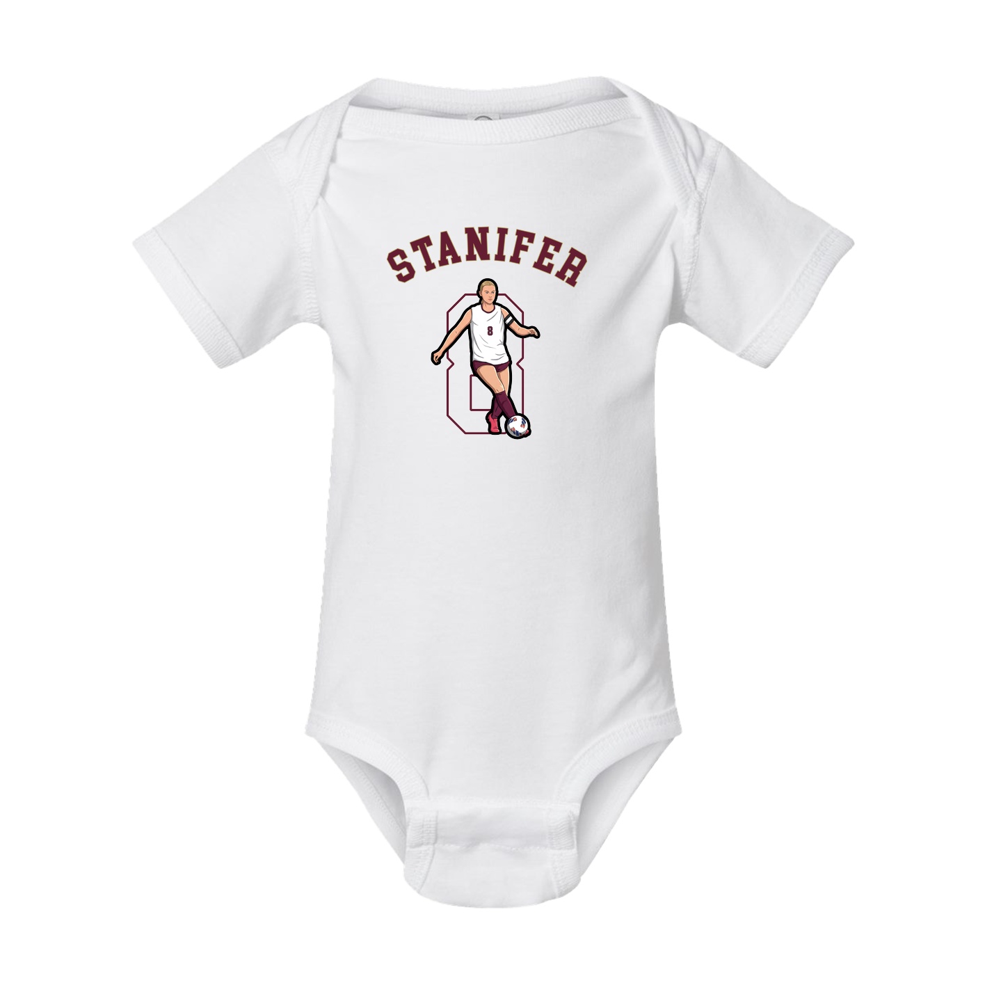 Baby Onesie — Shirsey Arch in White