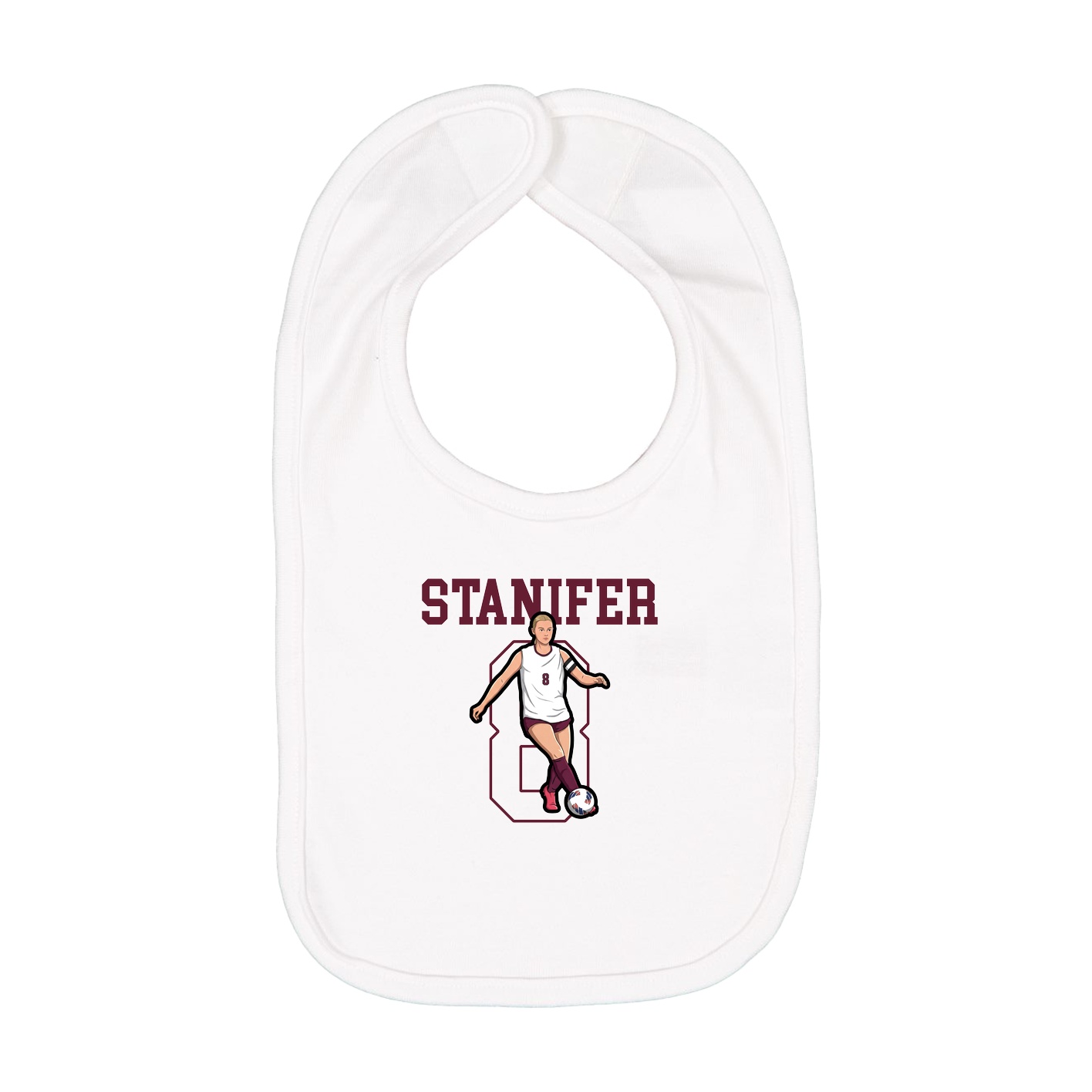 Infant Bib — Shirsey in White