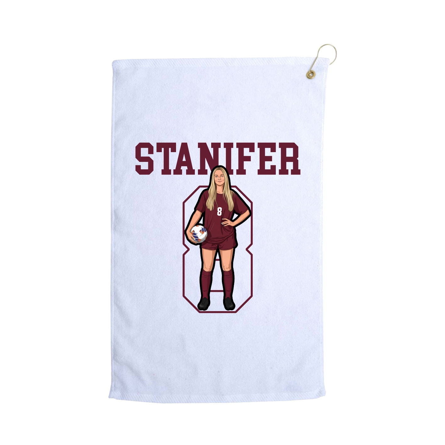 Golf Towel — Shirsey in White