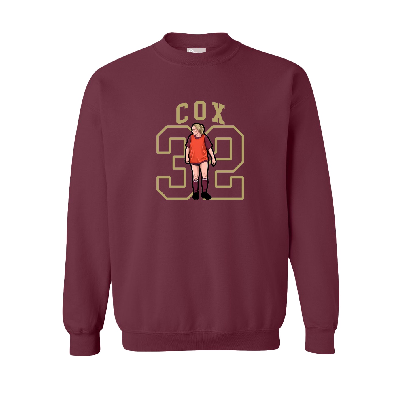Fleece Crew — Shirsey in Maroon