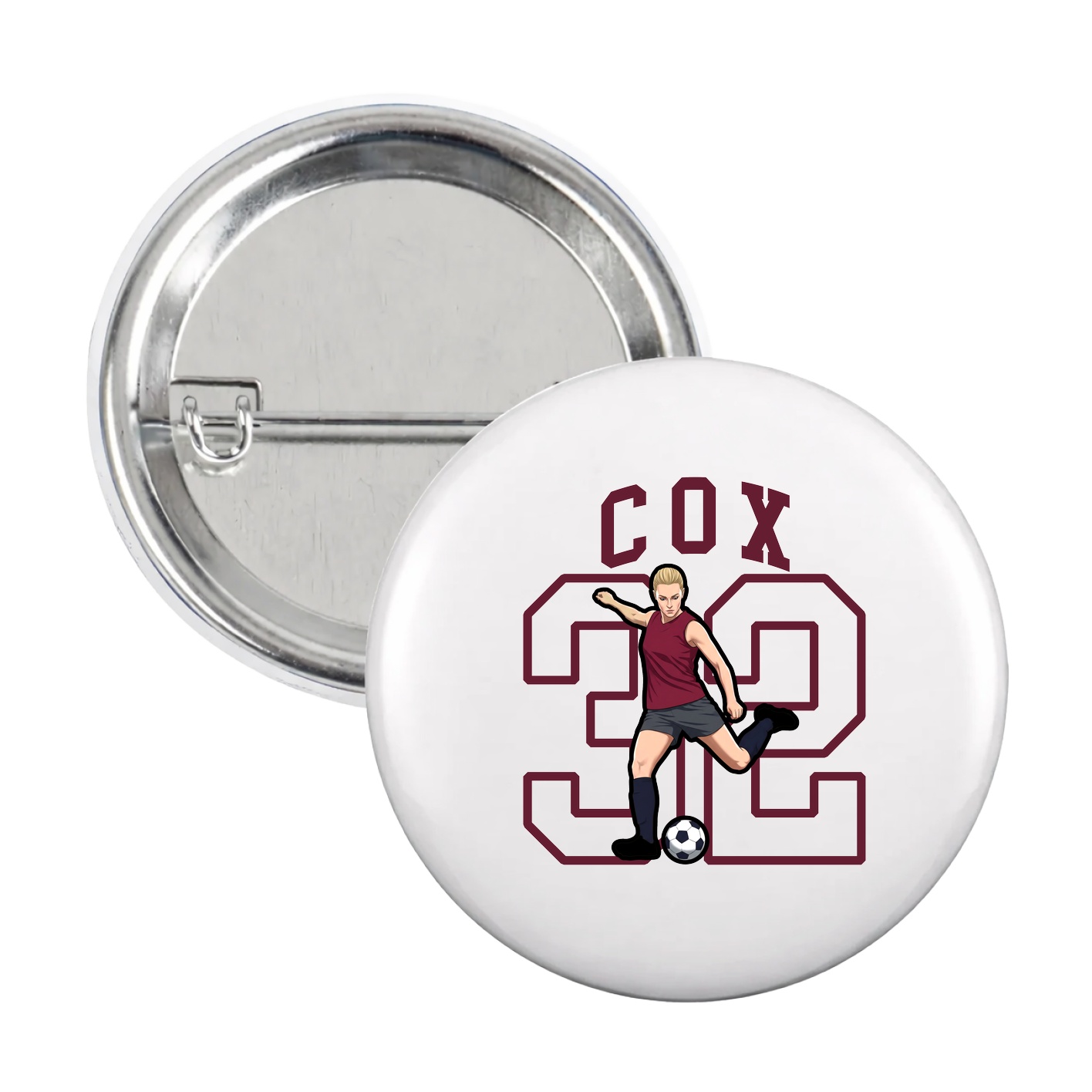 Game Day Button — Shirsey in White