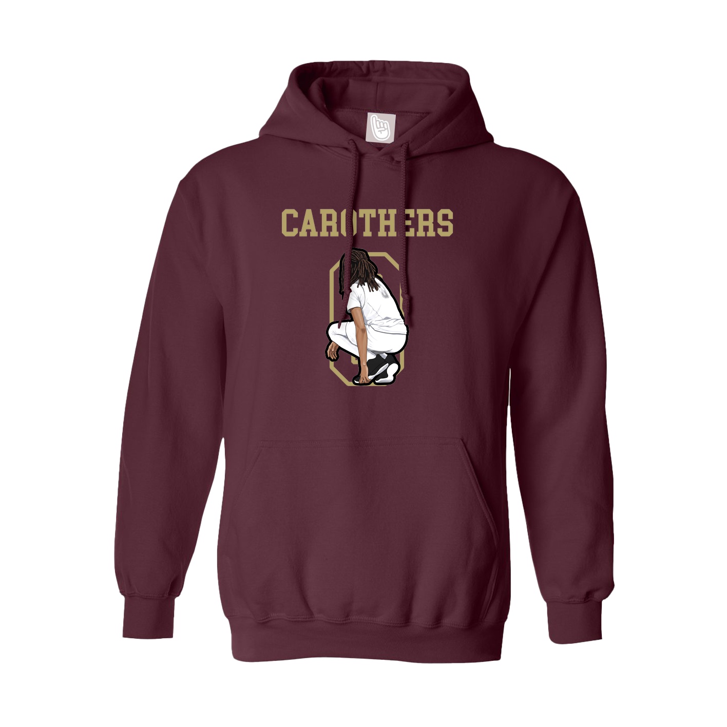 Hoodie — Shirsey in Maroon