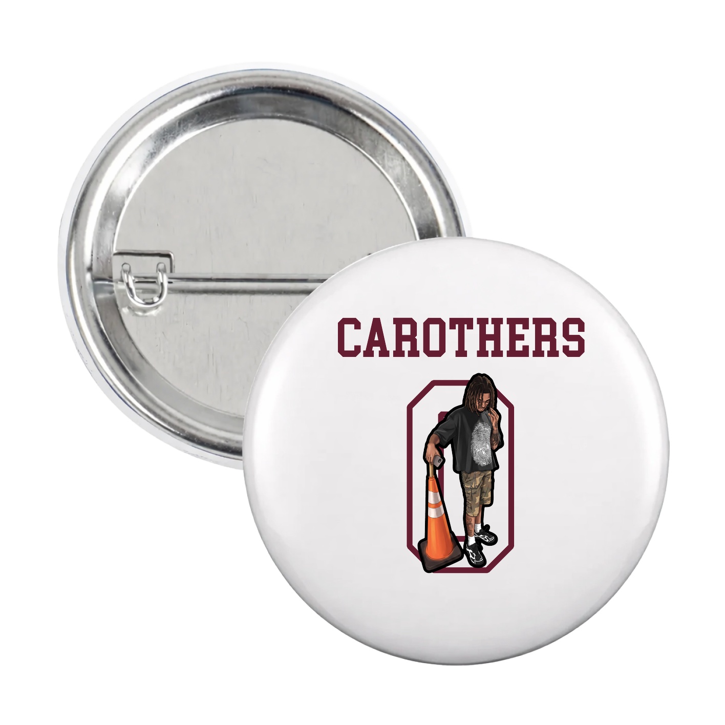 Game Day Button — Shirsey in White