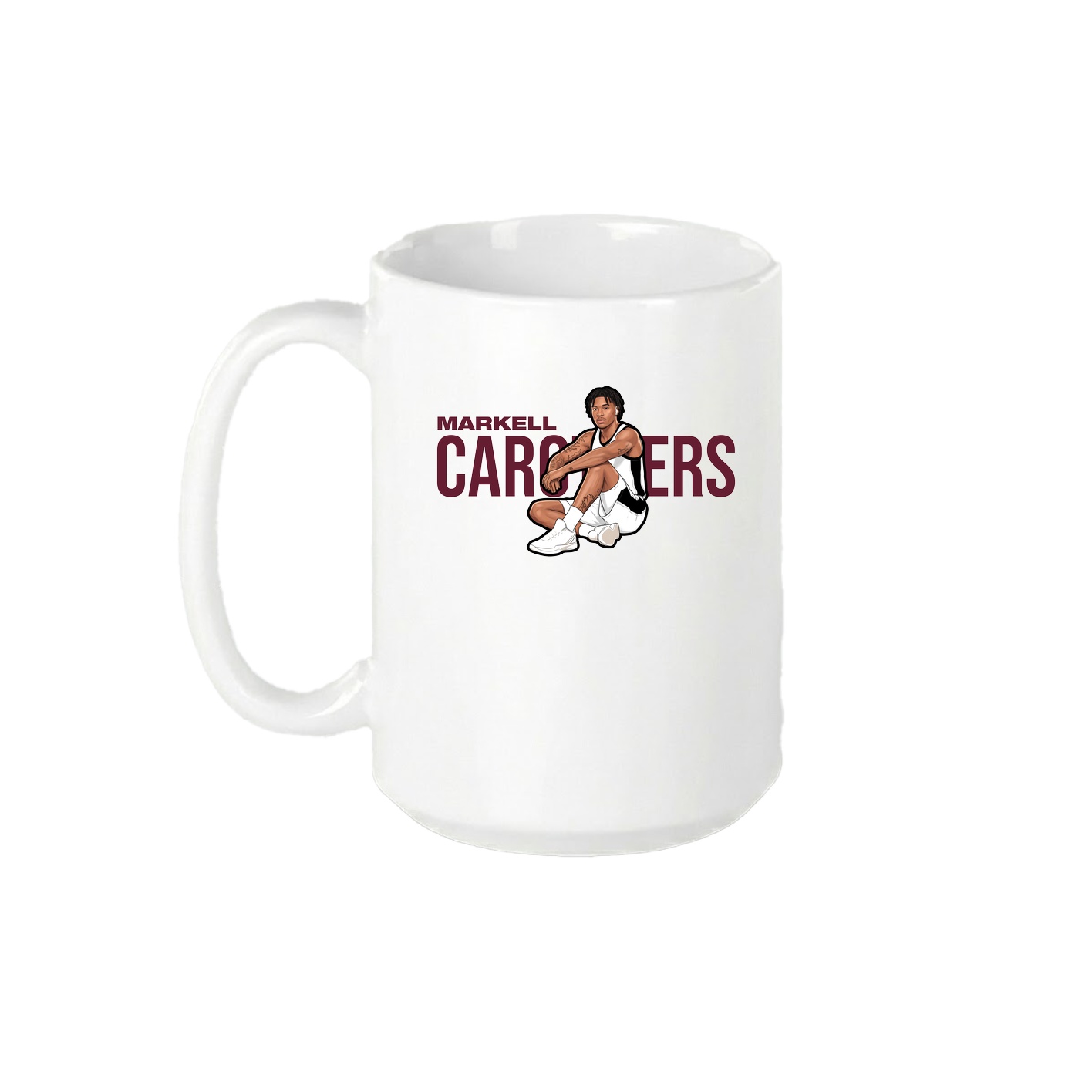 15oz Coffee Mug — Player Name in White
