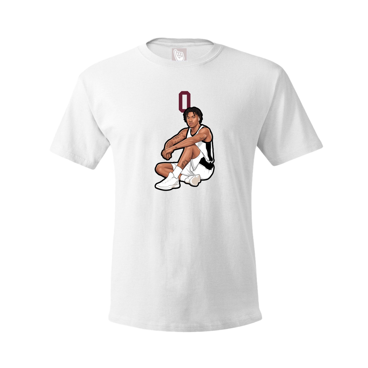 Tee — Number Top in White