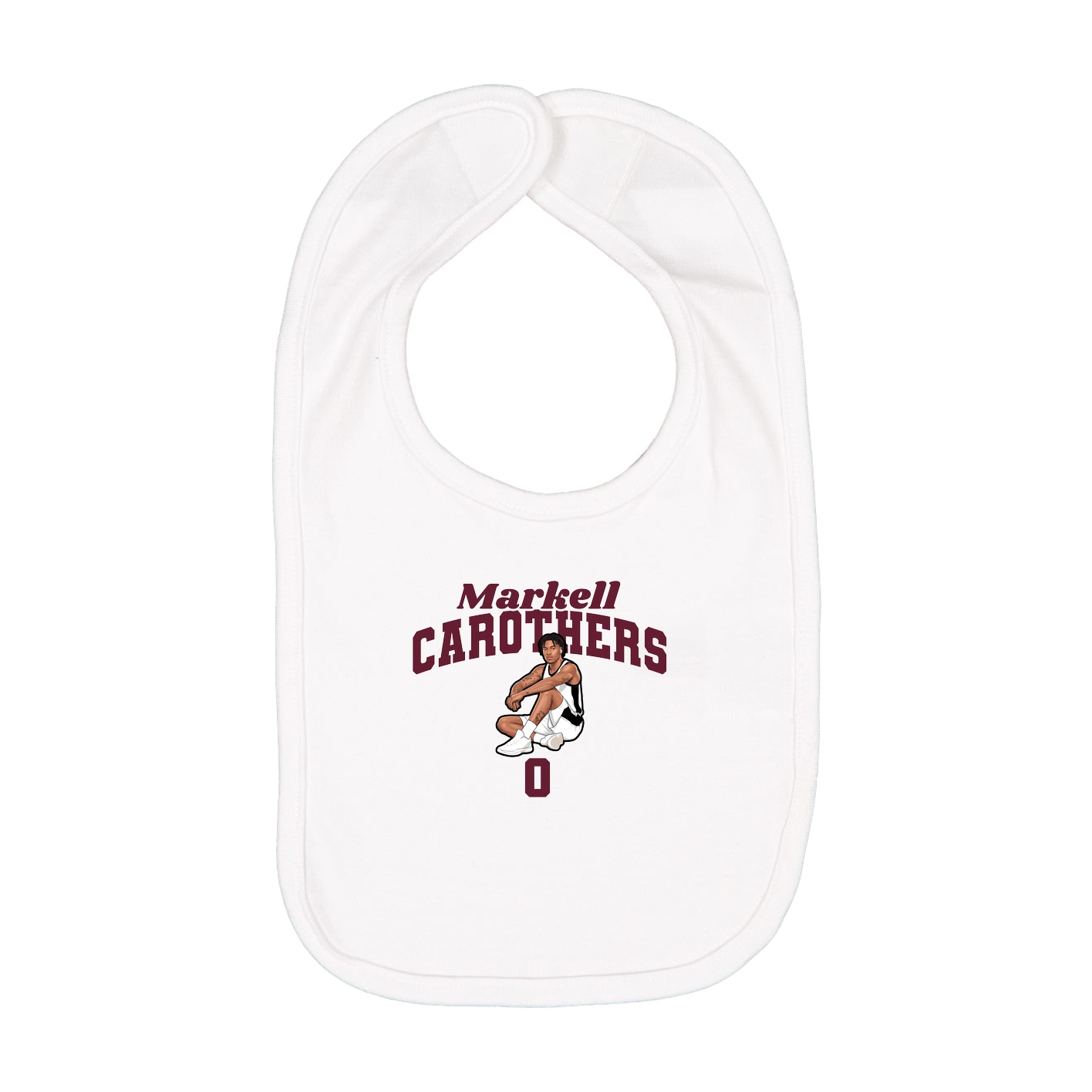 Infant Bib — Signature Arch in White