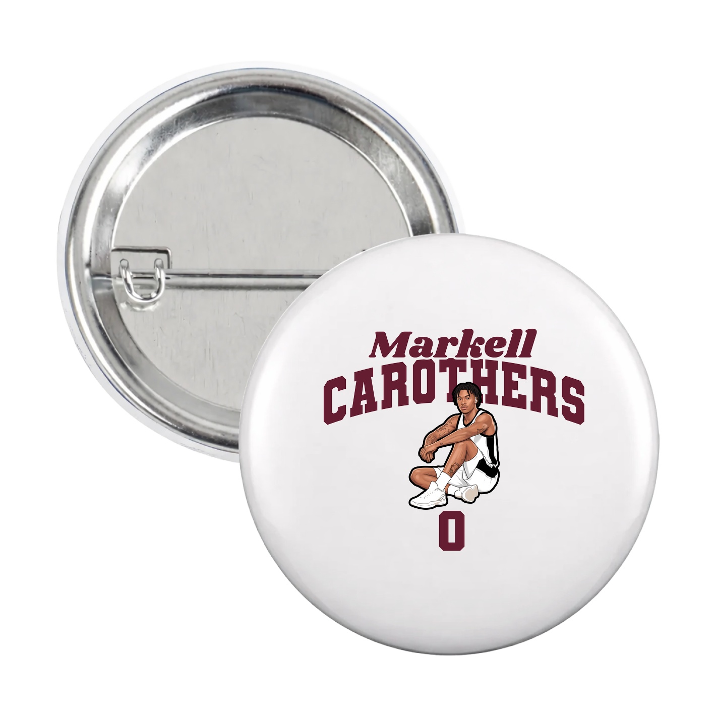 Game Day Button — Signature Arch in White