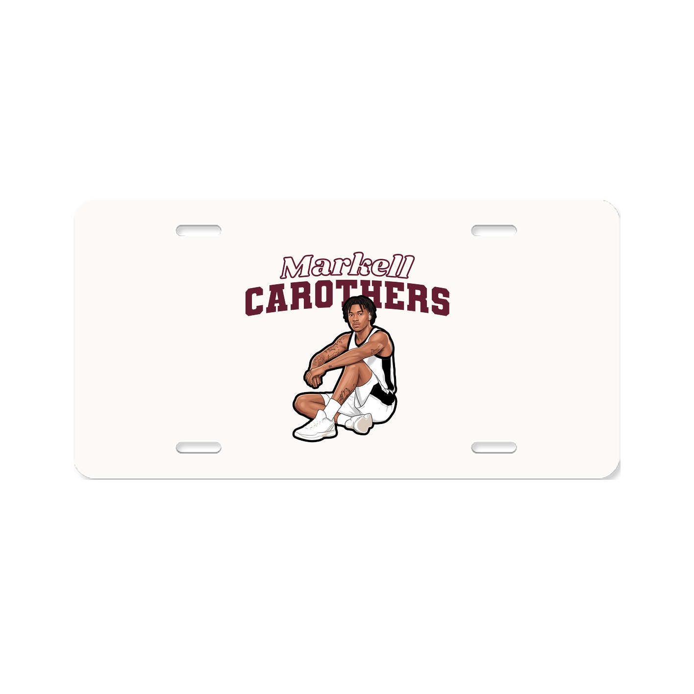 License Plate — Name Arch in Classic