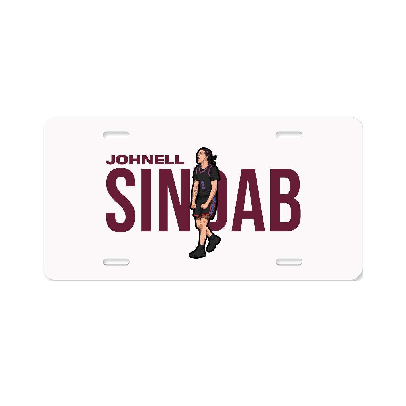 License Plate — Player Name in Classic