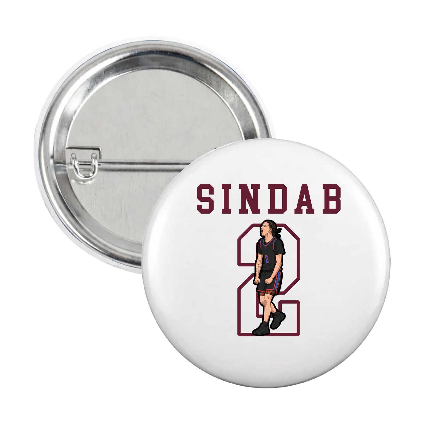 Game Day Button — Shirsey in White