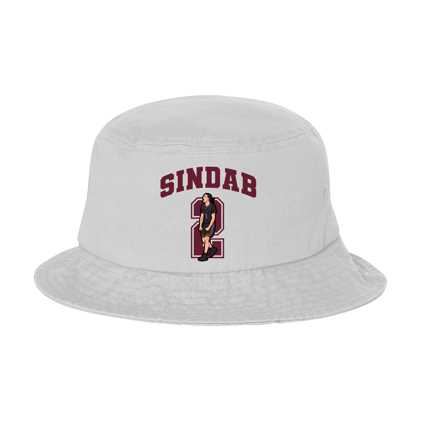 Bucket Cap — Number in White