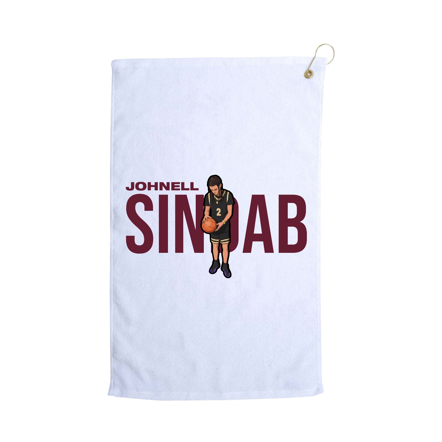 Golf Towel — Player Name in White
