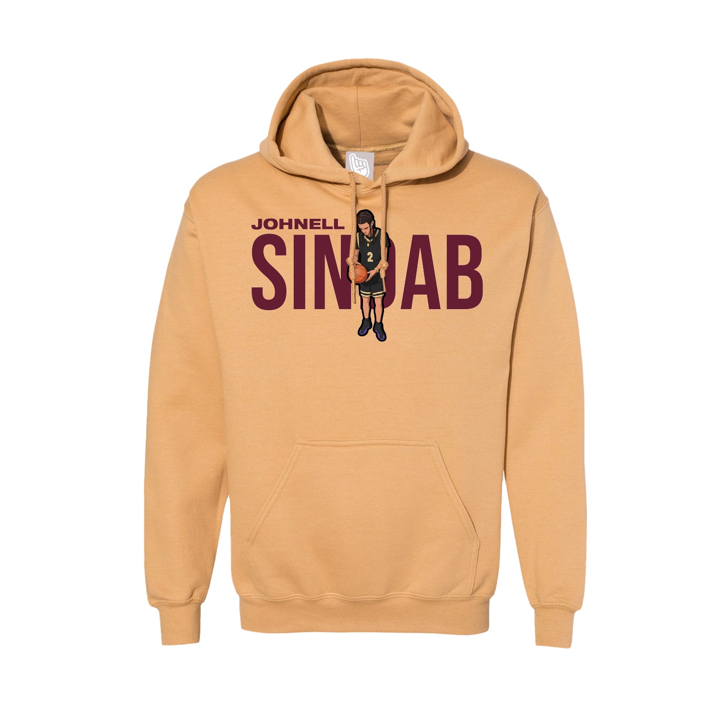 Hoodie — Player Name in Vegas Gold