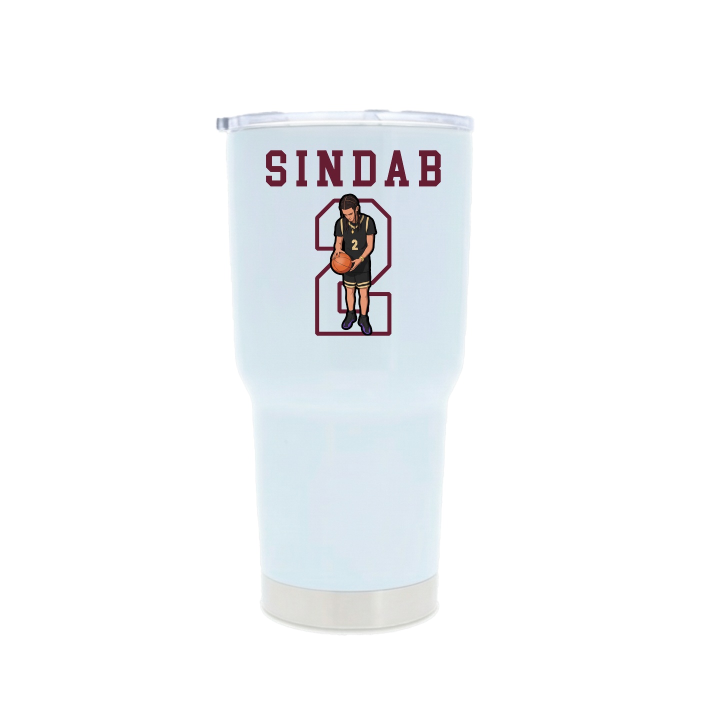 30oz Stainless Steel Tumbler — Shirsey in White
