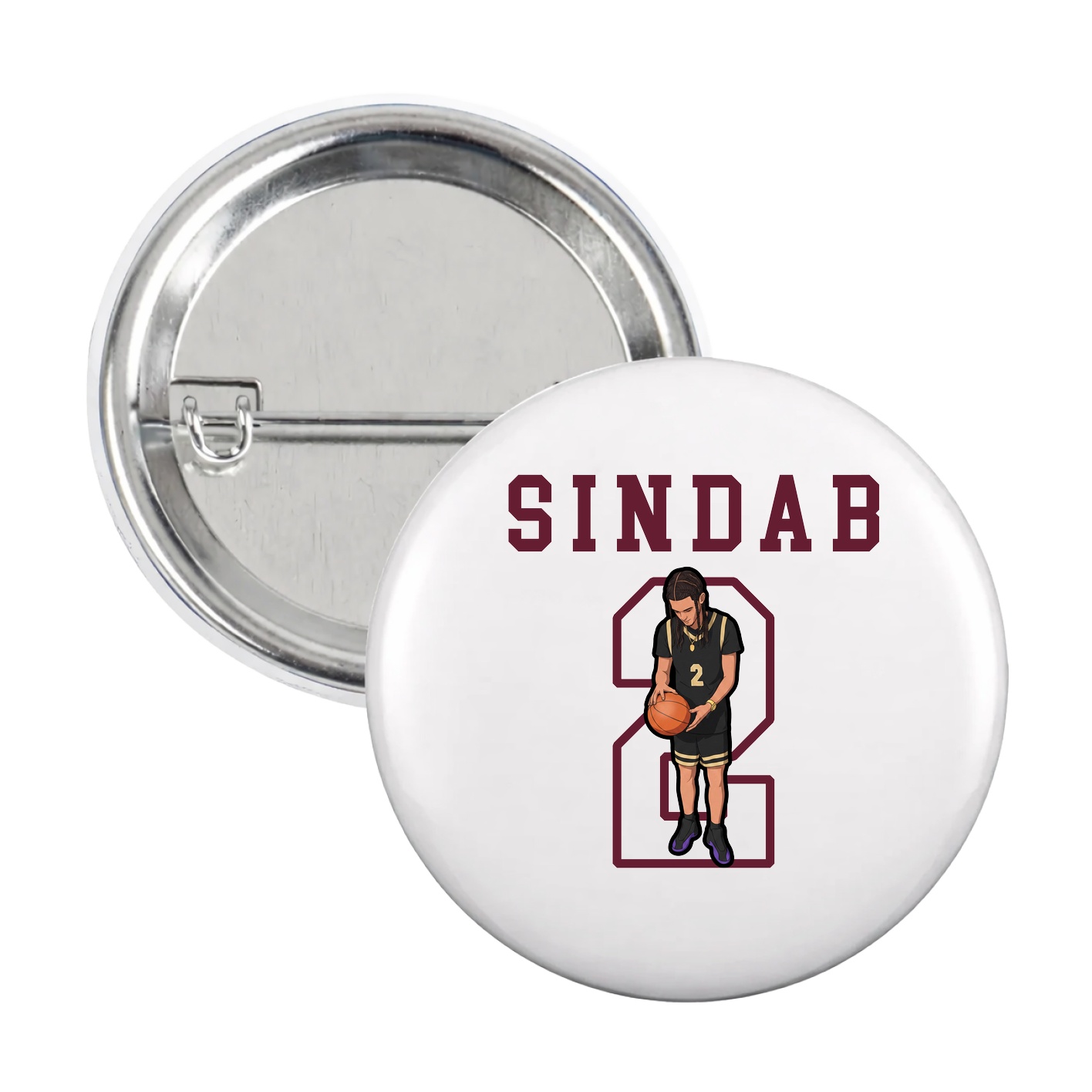 Game Day Button — Shirsey in White