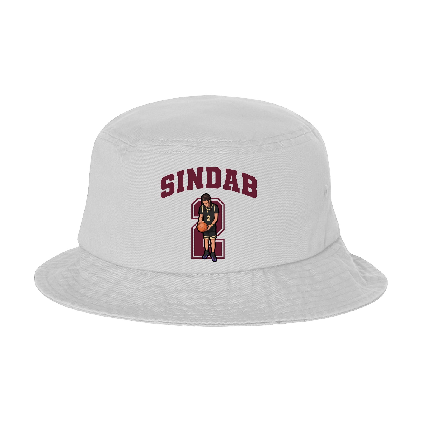 Bucket Cap — Number in White