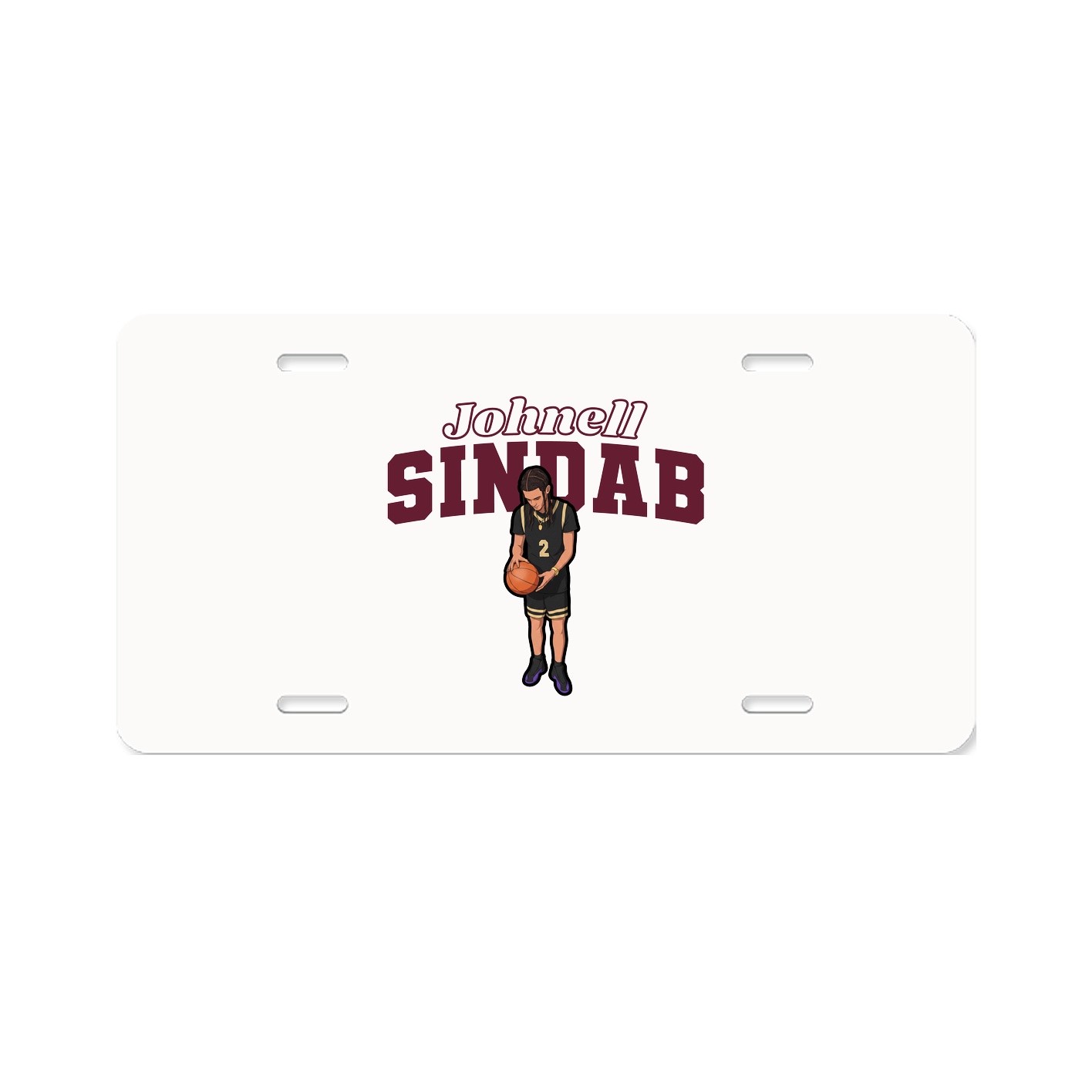 License Plate — Name Arch in Classic