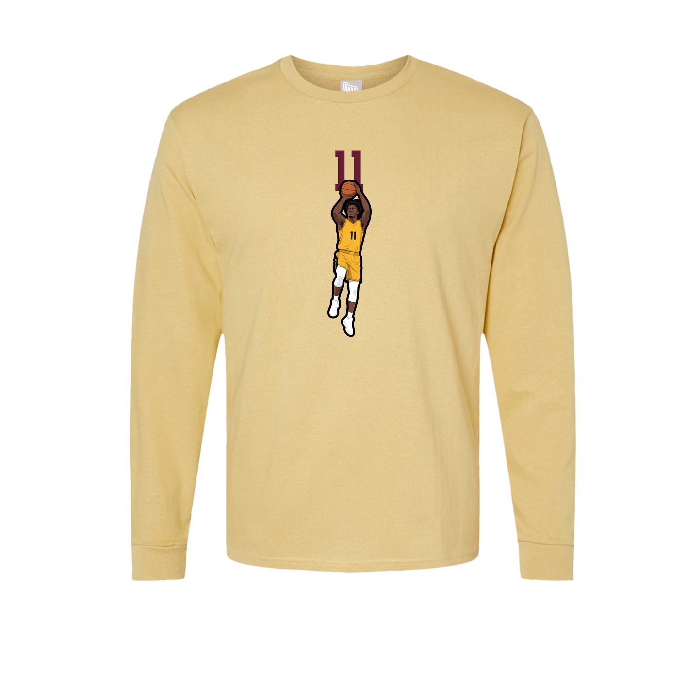 Long Sleeve Tee — Number Top in Vegas Gold