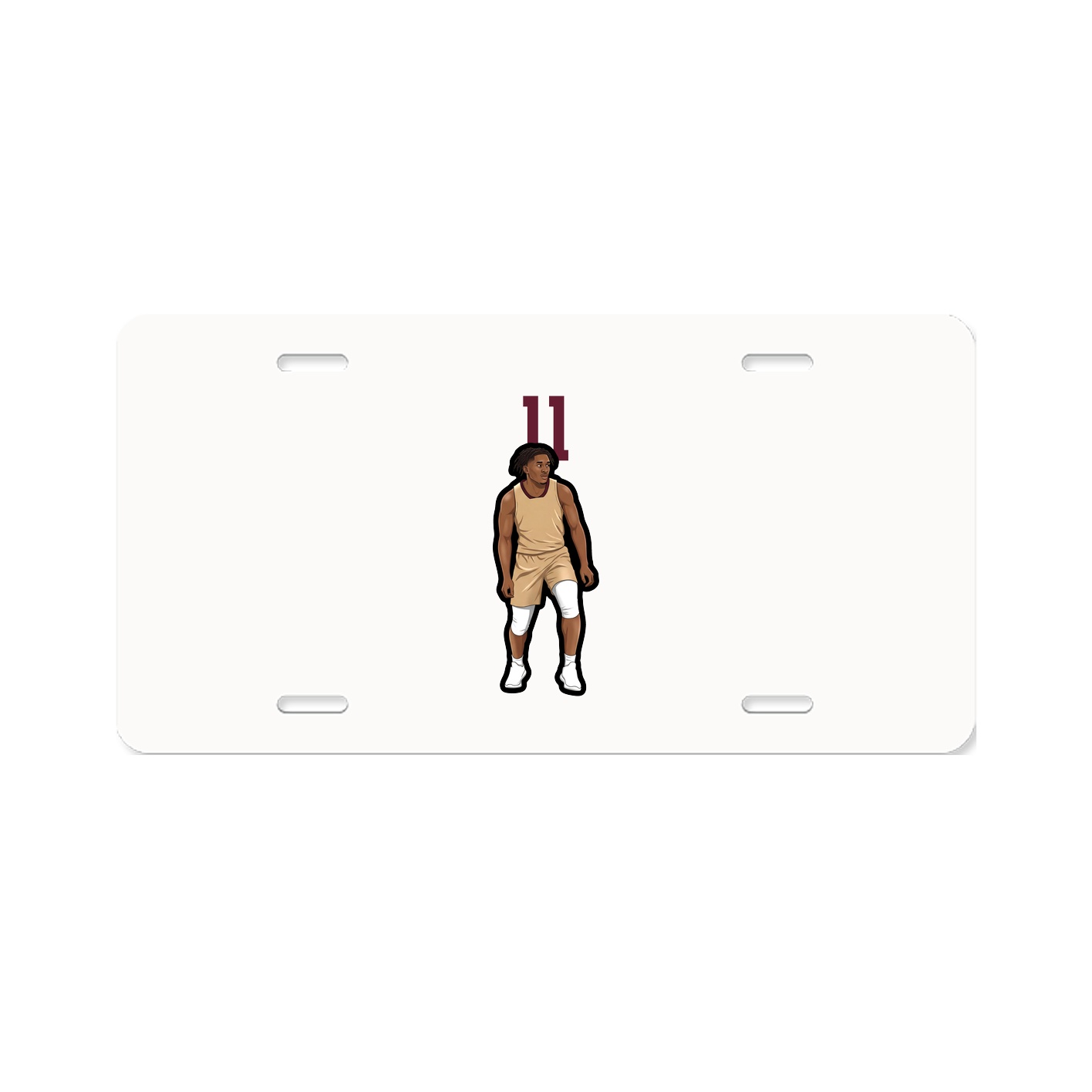 License Plate — Number Top in Classic